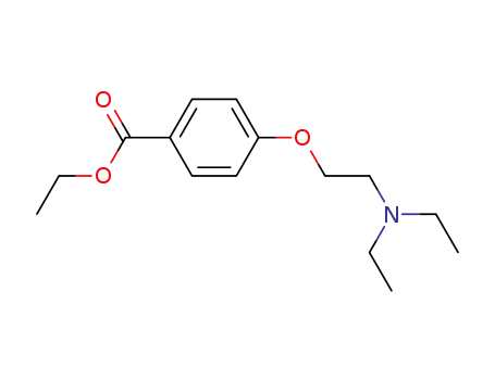 Molecular Structure of 70628-24-9 (Benzoic acid, 4-[2-(diethylamino)ethoxy]-, ethyl ester)