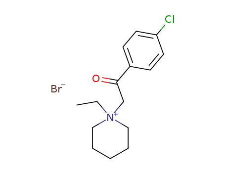 Piperidinium,1-[2-(4-chlorophenyl)-2-oxoethyl]-1-ethyl-, bromide (1:1) cas  6273-46-7