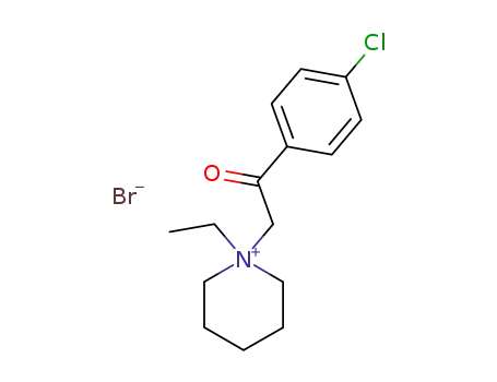 Molecular Structure of 6273-46-7 (1-[2-(4-chlorophenyl)-2-oxoethyl]-1-ethylpiperidinium)