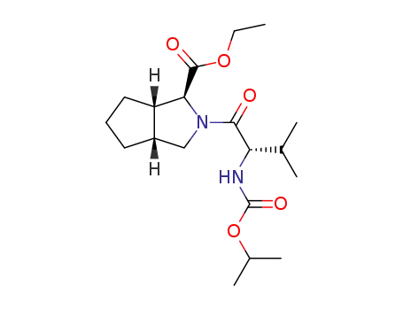 (1S,3aR,6aS)-2-((S)-2-Isopropoxycarbonylamino-3-methyl-butyryl)-octahydro-cyclopenta[c]pyrrole-1-carboxylic acid ethyl ester