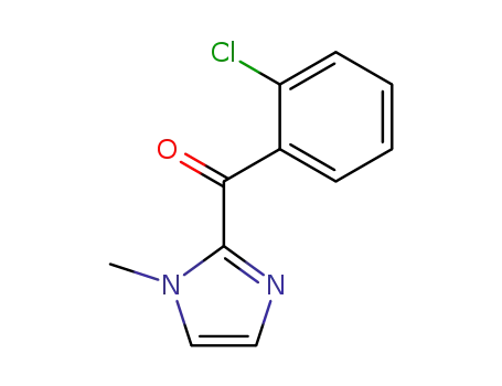 Molecular Structure of 30148-26-6 ((2-CHLORO-PHENYL)-(1-METHYL-1H-IMIDAZOL-2-YL)-METHANONE)