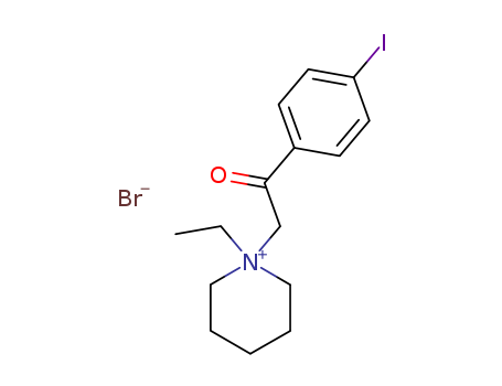 Piperidinium,1-ethyl-1-[2-(4-iodophenyl)-2-oxoethyl]-, bromide (1:1) cas  7248-94-4