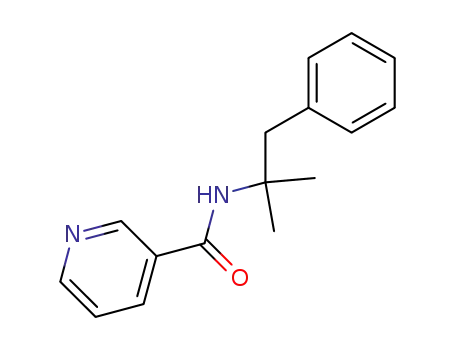 nicotinic acid-(1,1-dimethyl-2-phenyl-ethylamide)