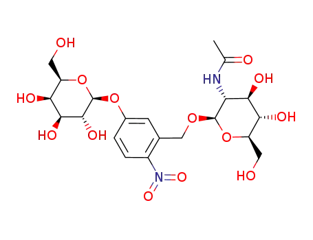 N-{(2R,3R,4R,5S,6R)-4,5-Dihydroxy-6-hydroxymethyl-2-[2-nitro-5-((2S,3R,4S,5R,6R)-3,4,5-trihydroxy-6-hydroxymethyl-tetrahydro-pyran-2-yloxy)-benzyloxy]-tetrahydro-pyran-3-yl}-acetamide