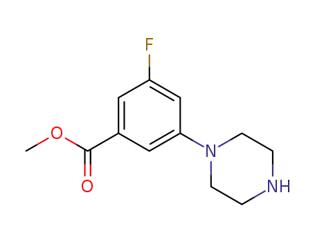 3-FLUORO-5-PIPERAZIN-1-YL-벤조산 메틸 에스테르