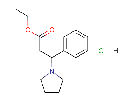1-Pyrrolidinepropanoicacid, b-phenyl-, ethyl ester,hydrochloride (1:1) cas  17824-97-4