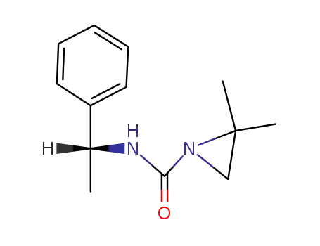2,2-dimethyl-aziridine-1-carboxylic acid-((<i>R</i>)-1-phenyl-ethylamide)