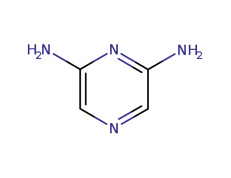 Molecular Structure of 41536-80-5 (2,6-Pyrazinediamine(9CI))