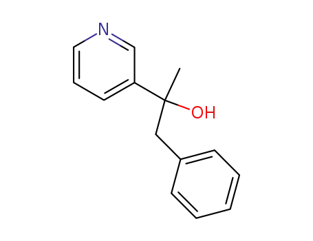 Molecular Structure of 50845-68-6 (1-phenyl-2-(3-pyridyl)propan-2-ol)