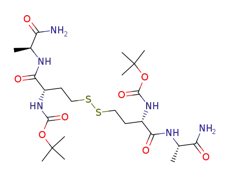 Molecular Structure of 569341-03-3 ((Boc-Hcy-Ala-NH<sub>2</sub>)2)