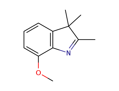Molecular Structure of 60068-94-2 (7-METHOXY-2,3,3-TRIMETHYL-4,5-BENZOINDOLENINE)