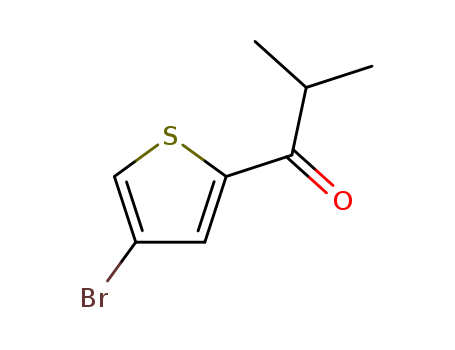 Molecular Structure of 99769-26-3 (1-Propanone, 1-(4-bromo-2-thienyl)-2-methyl-)