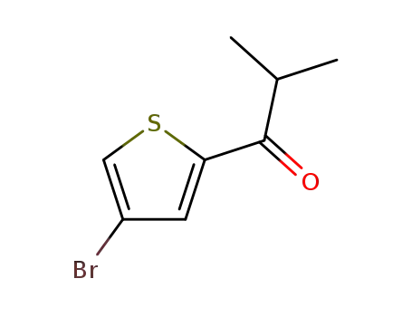 Molecular Structure of 99769-26-3 (1-Propanone, 1-(4-bromo-2-thienyl)-2-methyl-)