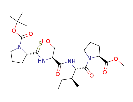 L-Proline,
1-[(1,1-dimethylethoxy)carbonyl]thio-L-prolyl-L-seryl-L-isoleucyl-, methyl
ester