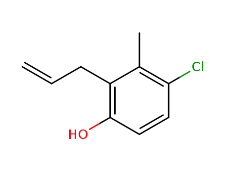 Molecular Structure of 103040-38-6 (Phenol, 4-chloro-3-methyl-2-(2-propenyl)-)