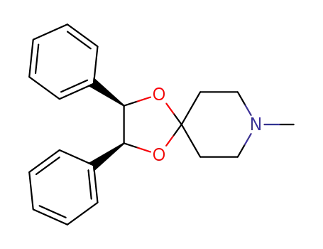 Molecular Structure of 5457-14-7 (8-methyl-2,3-diphenyl-1,4-dioxa-8-azaspiro[4.5]decane)