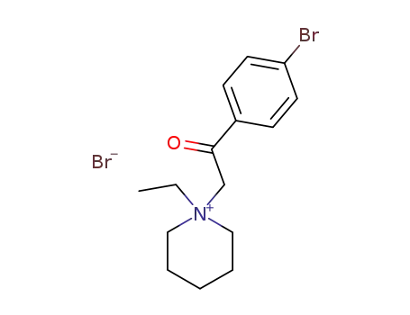 Molecular Structure of 6320-86-1 (1-[2-(4-bromophenyl)-2-oxoethyl]-1-ethylpiperidinium)