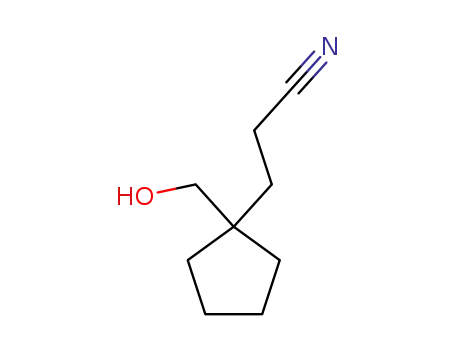 Cyclopentanepropanenitrile, 1-(hydroxymethyl)- (9CI)