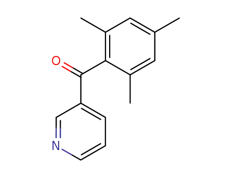 Molecular Structure of 50378-87-5 (Methanone, 3-pyridinyl(2,4,6-trimethylphenyl)-)