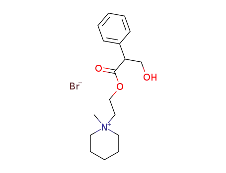 Molecular Structure of 25228-98-2 (1-methyl-1-(2-tropoyloxy-ethyl)-piperidinium; bromide)
