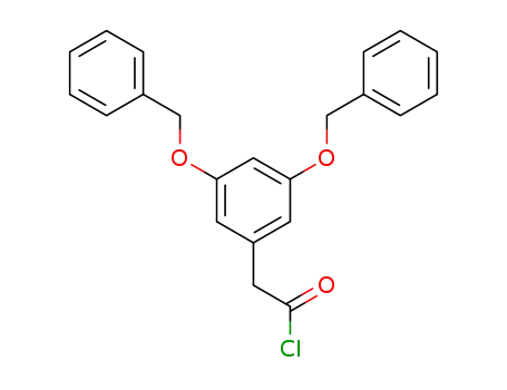 Molecular Structure of 65690-33-7 (Benzeneacetyl chloride, 3,5-bis(phenylmethoxy)-)