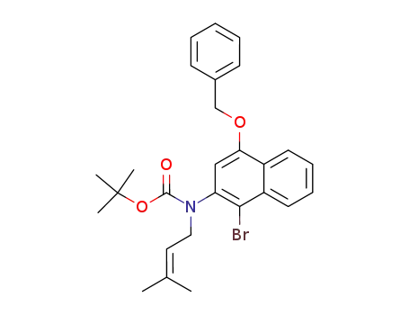 Carbamic acid,
[1-bromo-4-(phenylmethoxy)-2-naphthalenyl](3-methyl-2-butenyl)-,
1,1-dimethylethyl ester