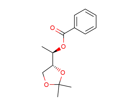 Molecular Structure of 114185-11-4 ((2R,3R)-3-O-benzoyl-1,2-isopropylidenebutane-1,2,3-triol)