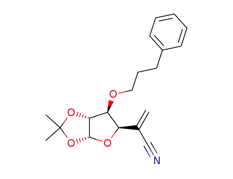 5,6-Dideoxy-1,2-O-isopropylidene-3-O-(3'-phenylpropyl)-5-C-methylene-β-D-xylo-hexofuranurononitrile