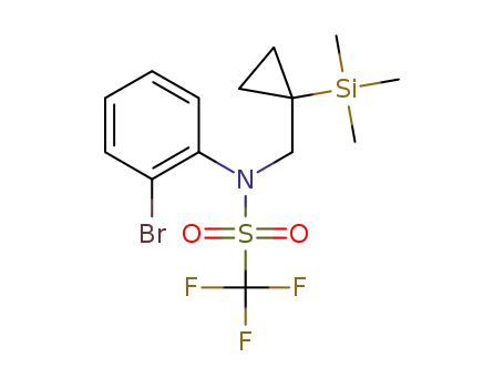 N-(2-bromophenyl)-1,1,1-trifluoro-N-((1-(trimethylsilyl)cyclopropyl)methyl)methanesulfonamide