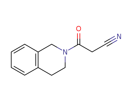 Molecular Structure of 17613-25-1 (3-(3,4-dihydroisoquinolin-2(1H)-yl)-3-oxopropanenitrile)