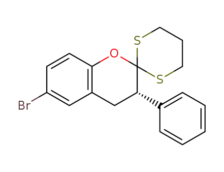(S)-6-bromo-3-phenylspiro[chroman-2,2'-[1,3]dithiane]