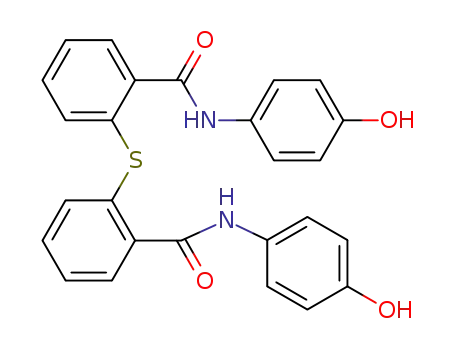 Molecular Structure of 1393085-68-1 (N,N'-bis(4-hydroxyphenyl)-2,2'-thiodibenzamide)