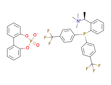C<sub>25</sub>H<sub>25</sub>F<sub>6</sub>NP<sup>(1+)</sup>*C<sub>12</sub>H<sub>8</sub>O<sub>4</sub>P<sup>(1-)</sup>