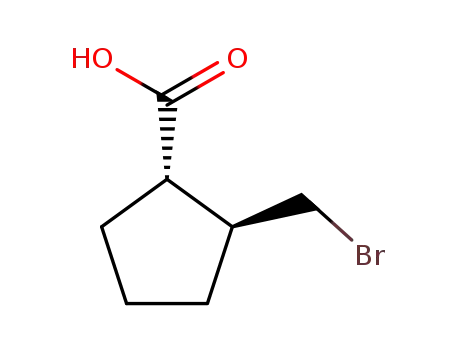 Cyclopentanecarboxylic acid, 2-(bromomethyl)-