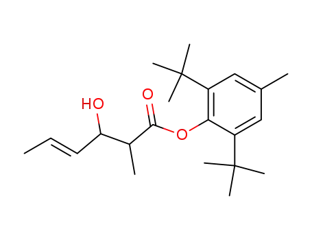 (E)-3-Hydroxy-2-methyl-hex-4-enoic acid 2,6-di-tert-butyl-4-methyl-phenyl ester