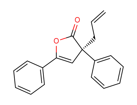 Molecular Structure of 1452899-96-5 ((3R)-3,5-diphenyl-3-(prop-2-en-1-yl)-2,3-dihydrofuran-2-one)