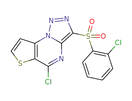 C<sub>13</sub>H<sub>6</sub>Cl<sub>2</sub>N<sub>4</sub>O<sub>2</sub>S<sub>2</sub>