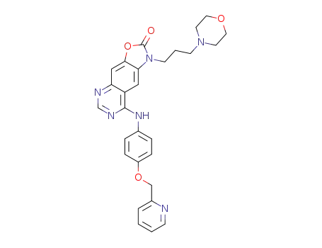 1-(3-morpholinopropyl)-8-(4-(pyridin-2-ylmethoxy)phenylamino)oxazolo[4,5-g]quinazolin-2(1H)-one