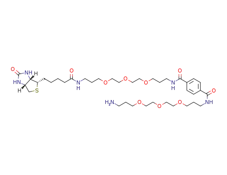 N-(3-(2-[2-(3-aminopropoxy)ethoxy]ethoxy)propyl)-N'-(3-(2-[2-(3-[biotin]propoxy)ethoxy]ethoxy)propyl)terephthalamide