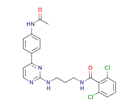 C<sub>22</sub>H<sub>21</sub>Cl<sub>2</sub>N<sub>5</sub>O<sub>2</sub>