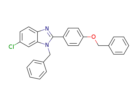 1-benzyl-2-(4-(benzyloxy)phenyl)-6-chloro-1H-benzimidazole