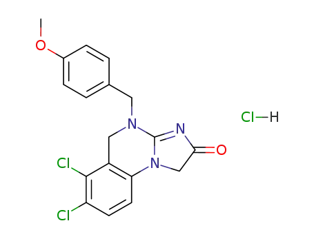 6,7-Dichloro-4-(4-methoxy-benzyl)-4,5-dihydro-imidazo[1,2-a]quinazolin-2-one; hydrochloride