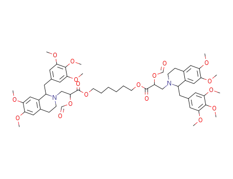 3-[6,7-Dimethoxy-1-(3,4,5-trimethoxy-benzyl)-3,4-dihydro-1H-isoquinolin-2-yl]-2-formyloxy-propionic acid 6-{3-[6,7-dimethoxy-1-(3,4,5-trimethoxy-benzyl)-3,4-dihydro-1H-isoquinolin-2-yl]-2-formyloxy-propionyloxy}-hexyl ester