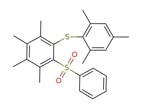 1-Benzenesulfonyl-2,3,4,5-tetramethyl-6-(2,4,6-trimethyl-phenylsulfanyl)-benzene