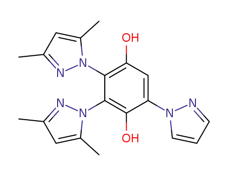 1,4-Benzenediol,
2,3-bis(3,5-dimethyl-1H-pyrazol-1-yl)-5-(1H-pyrazol-1-yl)-
