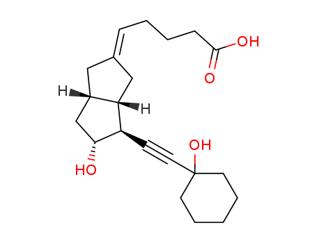 Pentanoic acid,5-[hexahydro-5-hydroxy-4-[(1-hydroxycyclohexyl)ethynyl]-2(1H)-pentalenylidene]-,[3aS-(2E,3aa,4a,5b,6aa)]- (9CI)