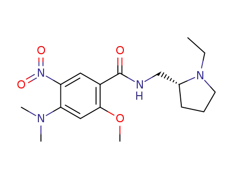 (R)-4-(dimethylamino)-N-((1-ethylpyrrolidin-2-yl)methyl)-2-methoxy-5-nitrobenzamide
