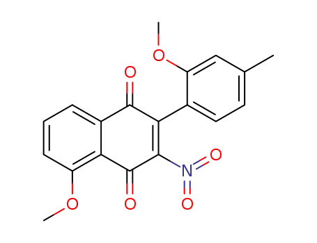 1,4-Naphthalenedione,
5-methoxy-2-(2-methoxy-4-methylphenyl)-3-nitro-