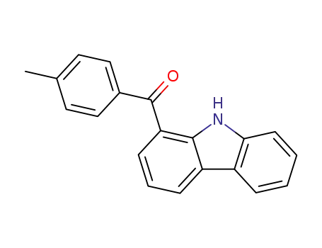 Molecular Structure of 111960-29-3 (Methanone, 9H-carbazol-1-yl(4-methylphenyl)-)