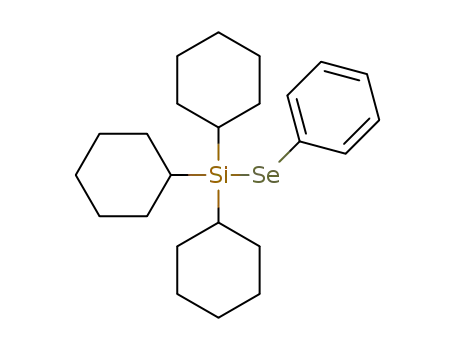 Molecular Structure of 1430199-34-0 (tricyclohexyl(phenylselanyl)silane)